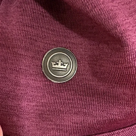 Peter Millar Merlot Crown Crafted 1/4-Zip Men’s Pullover Size Large - Picture 2 of 12